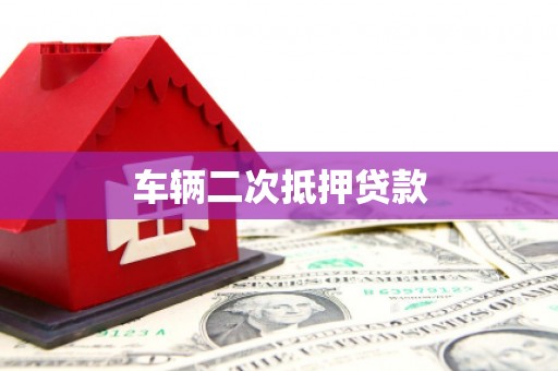 册亨车辆二次抵押贷款