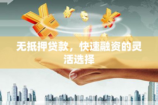 册亨无抵押贷款，快速融资的灵活选择