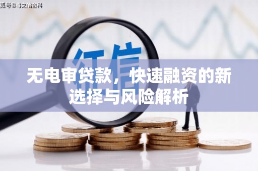 册亨无电审贷款，快速融资的新选择与风险解析