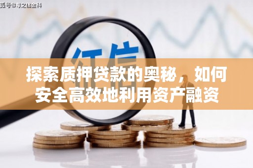 册亨探索质押贷款的奥秘，如何安全高效地利用资产融资