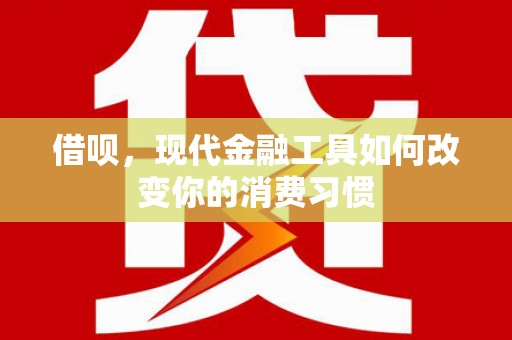 册亨借呗，现代金融工具如何改变你的消费习惯