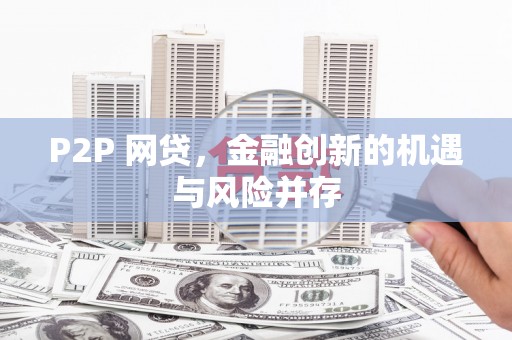 册亨P2P 网贷，金融创新的机遇与风险并存