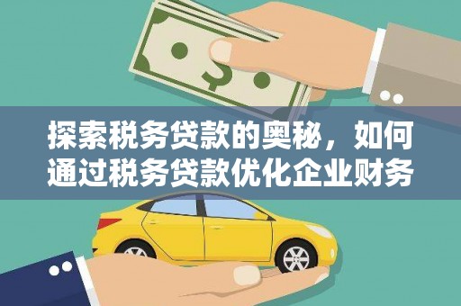 册亨探索税务贷款的奥秘，如何通过税务贷款优化企业财务