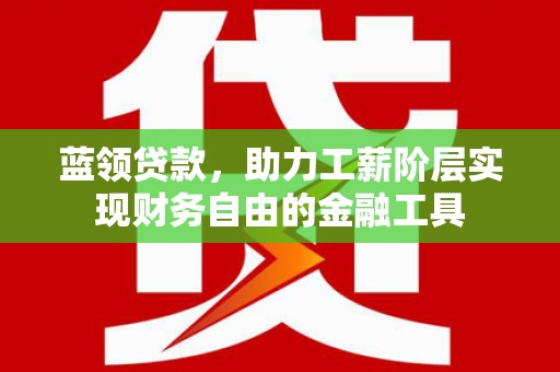 册亨蓝领贷款，助力工薪阶层实现财务自由的金融工具