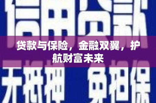 册亨贷款与保险，金融双翼，护航财富未来
