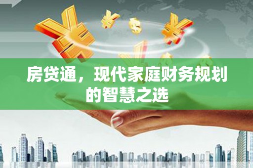 册亨房贷通，现代家庭财务规划的智慧之选