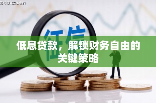 册亨低息贷款，解锁财务自由的关键策略