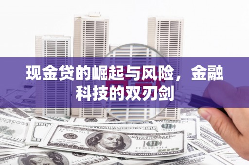 册亨现金贷的崛起与风险，金融科技的双刃剑