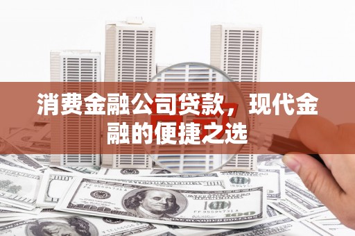册亨消费金融公司贷款，现代金融的便捷之选