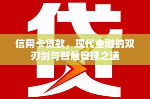 册亨信用卡贷款，现代金融的双刃剑与智慧管理之道