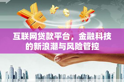 册亨互联网贷款平台，金融科技的新浪潮与风险管控