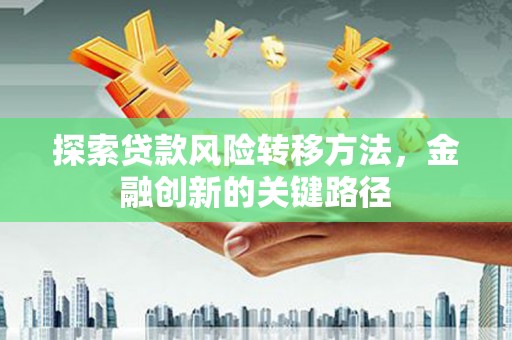 册亨探索贷款风险转移方法，金融创新的关键路径
