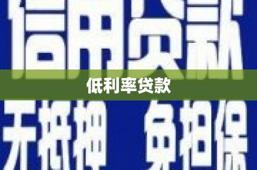 册亨低利率贷款