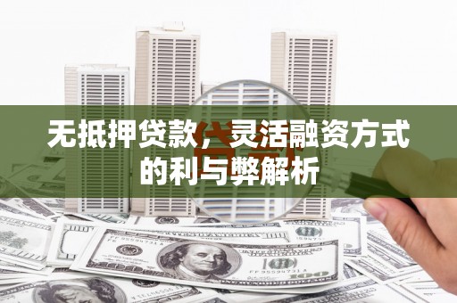 册亨无抵押贷款，灵活融资方式的利与弊解析