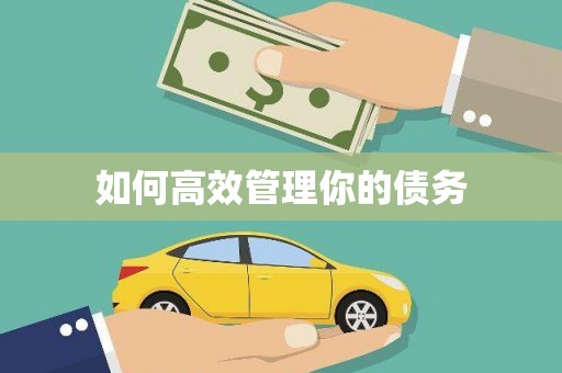 册亨如何高效管理你的债务